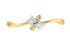 Classic  Duo Diamond Ring - Floral Collection