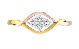 Two-tone Diamond Ring - Floral Collection