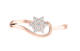 Contemporary  Diamond Ring - Floral  Collection