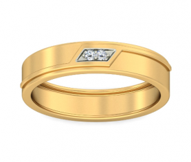 Two-Tone Diamond Band -Stolid Collection