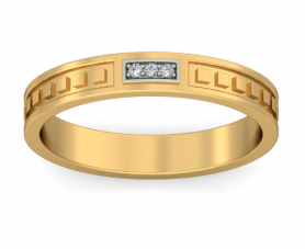 Two-tone Diamond Band Stolid Collection