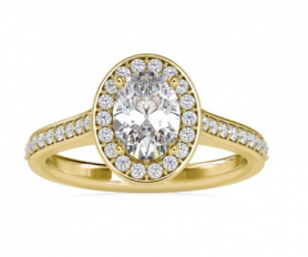 Diamond Ring - Vintage  Collection Cathedral Setting
