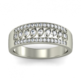 Diamond Gold Band - Luminous Collection