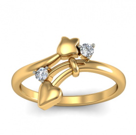 Contemporary  Diamond Ring - Floral Collection