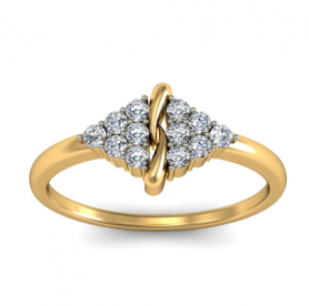 Diamond Cluster Ring Promise Ring