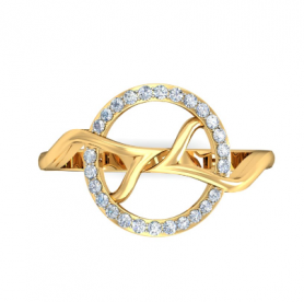 Diamond Cocktail Ring Twin Flames