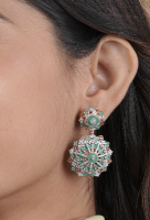 Diamond & Enamel Earrings